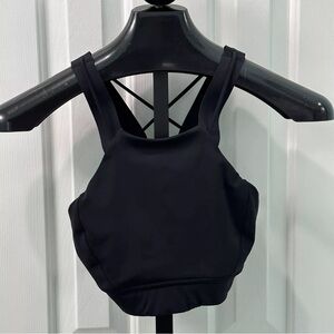 Lululemon Women’s Size 4 Black Strong At Heart Sports Bra — No Cups